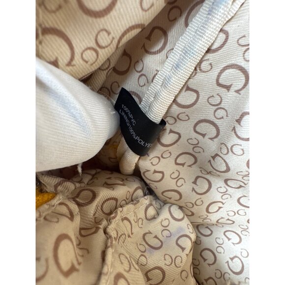 Guess Mini Backpack Yellow Faux Leather - Picture 12 of 16